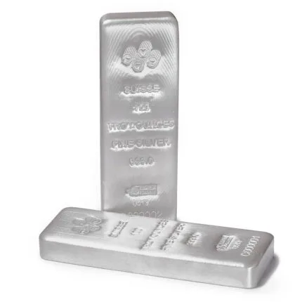 100 troy oz silver bar