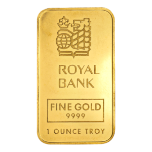  1 oz Royal Bank of Canada Gold Bar | Johnson Matthey Gold Bar