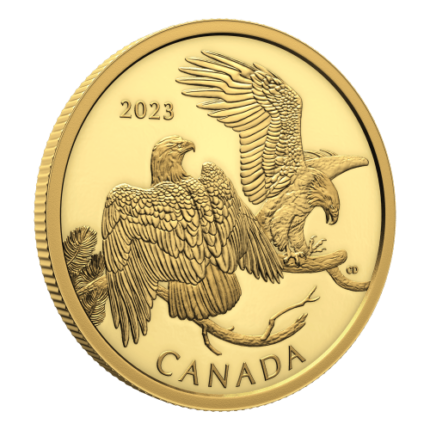  1 oz 2023 The Striking Bald Eagle Canada Gold Coin | Royal Canadian Mint