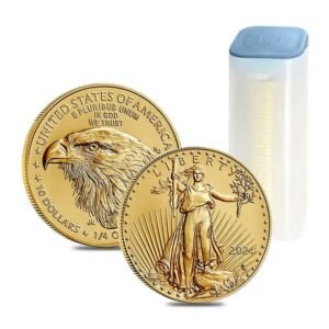 Roll of 40 - 2024 1/4 oz Gold Coin American Eagle $10 Coin BU