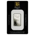 half ounce rhodium bar in assay card