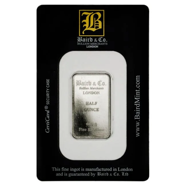 1-2-oz-baird-rhodium-obv half ounce rhodium bar in assay card
