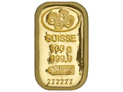 PAMP 100 gram Cast Gold Bar