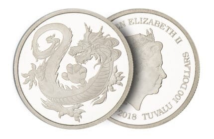 Discover the 1 oz Tuvalu South Seas Dragon Rhodium Coin