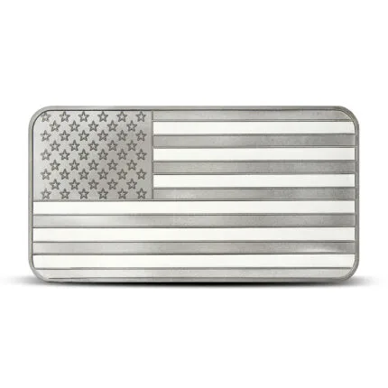10 oz SilverTowne American Flag Bar