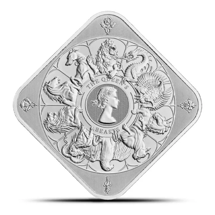 10 oz Queen’s Beasts Completer Silver Bar (New)