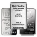 1 oz Palladium Bar