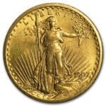 1907 $20 St Gaudens Gold Double Eagle BU Coin