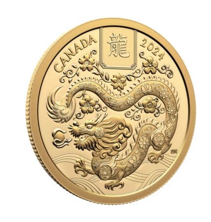 $100 2024 Lunar Year of the Snake Pure Gold Coin