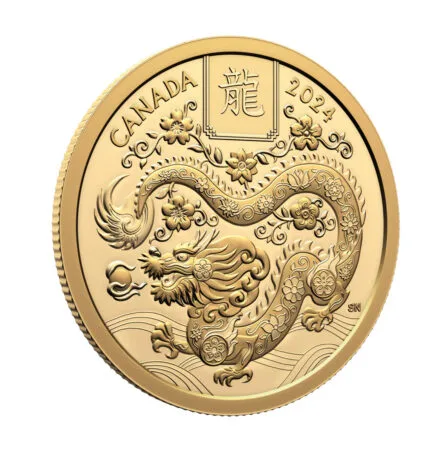 $100 2024 Lunar Year of the Snake Pure Gold Coin