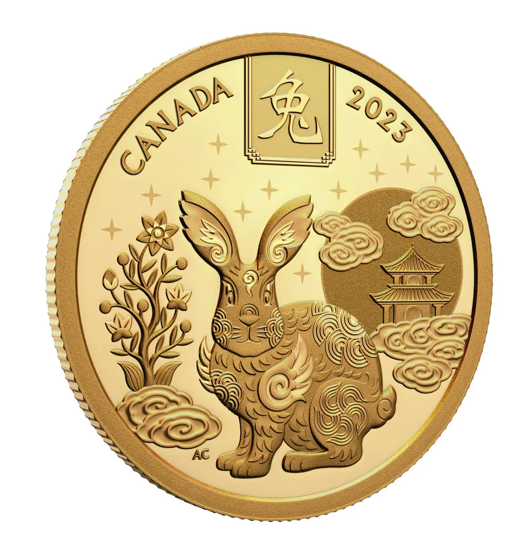 $100 2023 Lunar Year of the Rabbit Pure Gold Coin