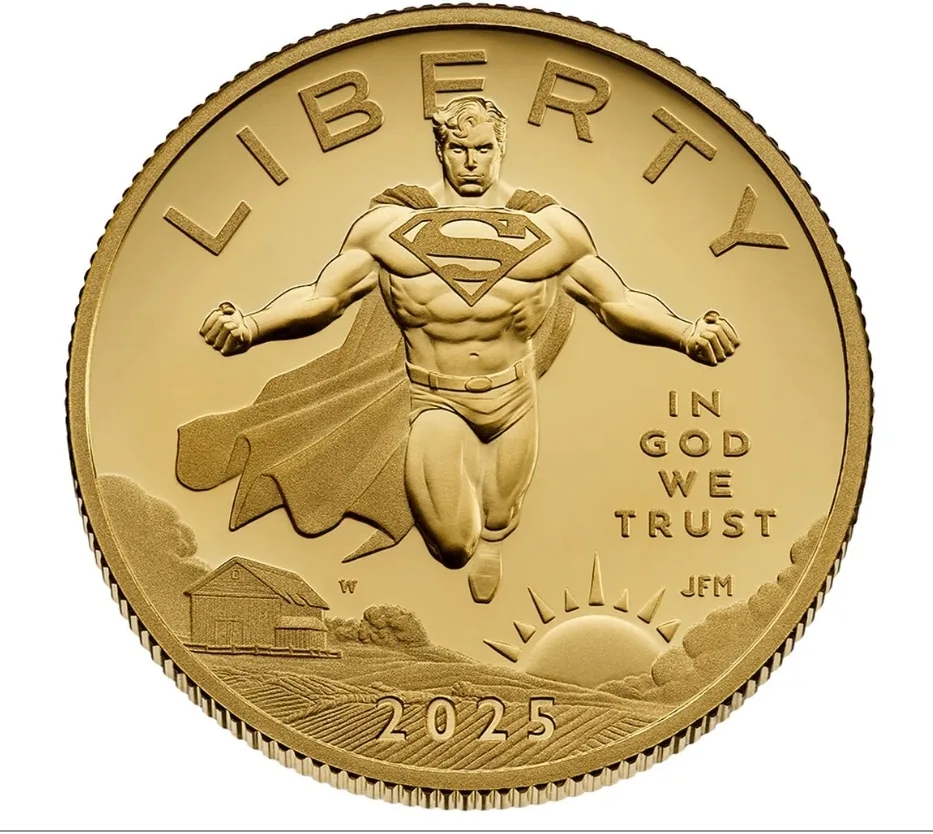 Comic Art 24-Karat Gold Proof Coin – Superman in Pure Gold