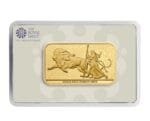 Una and the Lion 1 oz Gold Bullion Minted Bar in 999.9 Fine Gold