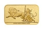 Una and the Lion 1 oz Gold Bullion Minted Bar in 999.9 Fine Gold
