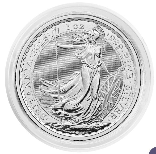 2026 Britannia 1 oz Silver Bullion Coin Tube – 50 Coins