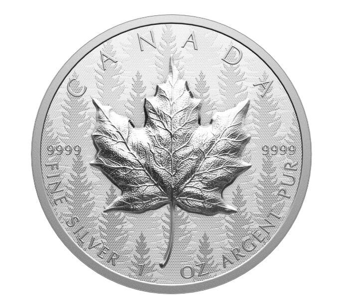 2024 Ultra-High Relief 1 oz Silver Maple Leaf Coins – 10-Coin Set